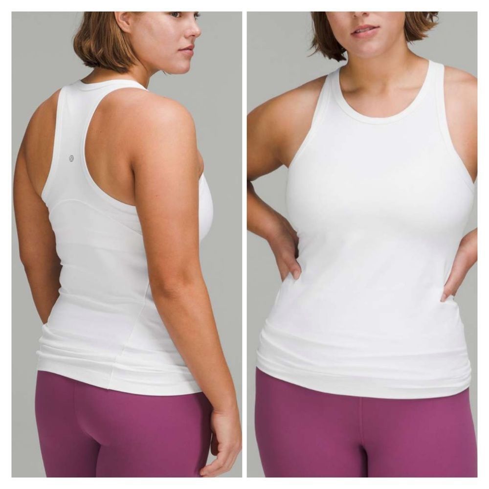 Lululemon Align Hip-Length Racerback Tank Top White size 4 NWT - Picture 2 of 5